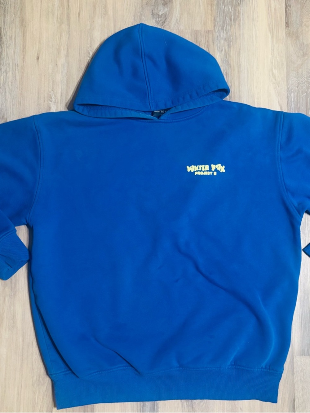 White Fox Blue & Green Project 5 Hoodie size M/L